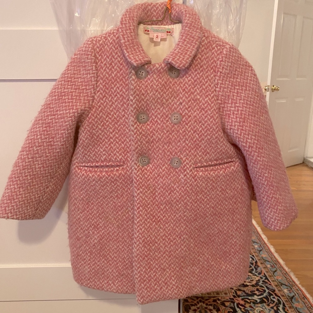 Bonpoint wool coat w/cotton lining.